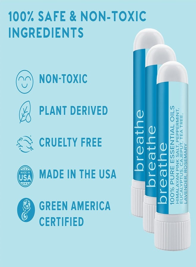 MOXE Breathe | Himalayan Salt Inhaler | Help Clear Congestion, Boost Focus and Improve Breathing | Natural Aromatherapy | Peppermint, Lavender and Tee Tree Essential Oil (1 Pack) - Image 4